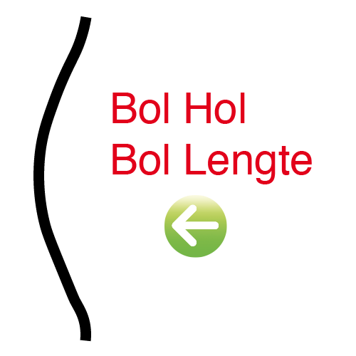 Onze beschikbare types lachspiegels Onze beschikbare types lachspiegels, Bol Hol Bol, geeft je gespiegelde benen en een kort bovenlijf.